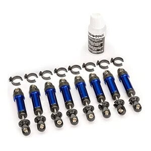 Traxxas 1/18 Blue Aluminum GTM Shocks (8) TRA9864-BLUE