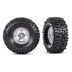 Traxxas TRX-4M 1in Satin Wheels w/ MT Baja Pro Tires (2) TRA9872