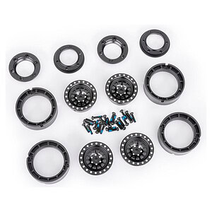 Traxxas TRX-4M 1in Black Aluminum Beadlock Wheels (4) TRA9881-BLK