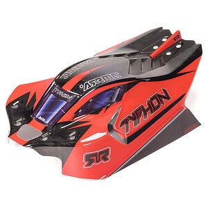 Arrma Typhon 4x4 Clipless Painted Decaled Black - ARA2309 - Body (Clear)