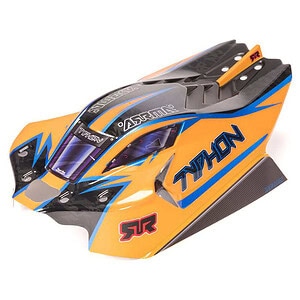 Typhon 4X4 1/8 Clipless Decaled Body Orange Pre-Painted