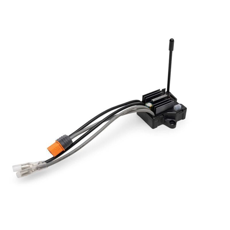 Wireless RC car receiver with antenna for remote control vehicles and hobby RC cars.