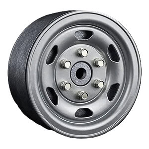 Gmade 1:10 1.9 SR05 Beadlock Wheels - Semigloss Silver (2)
