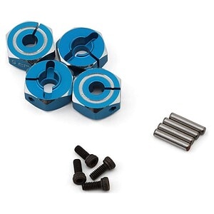 Yeah Racing Aluminum 12mm Hex Adaptor Set (Blue) (4) (5.5mm) YEA-WA-032BU
