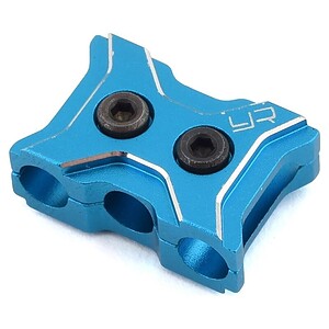 Yeah Racing Aluminum 12-14 Gauge Wire Clamp (Blue) (Type A) YA-0485BU