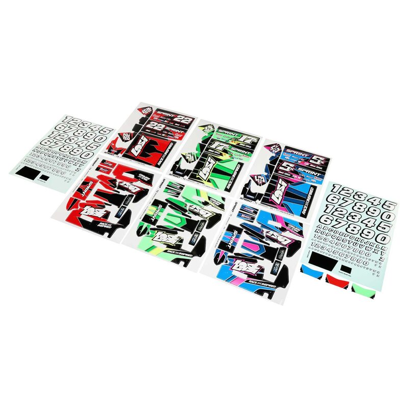 Losi Graphics Set (3): 22S Sprint - los-2851_a0_yl2umqt51 Losi Graphics Set (3): 22S Sprint