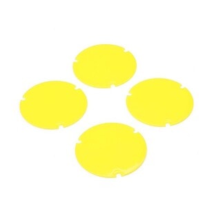 Losi Wheel Cover Set Yellow: 22S Sprint LOS-2887