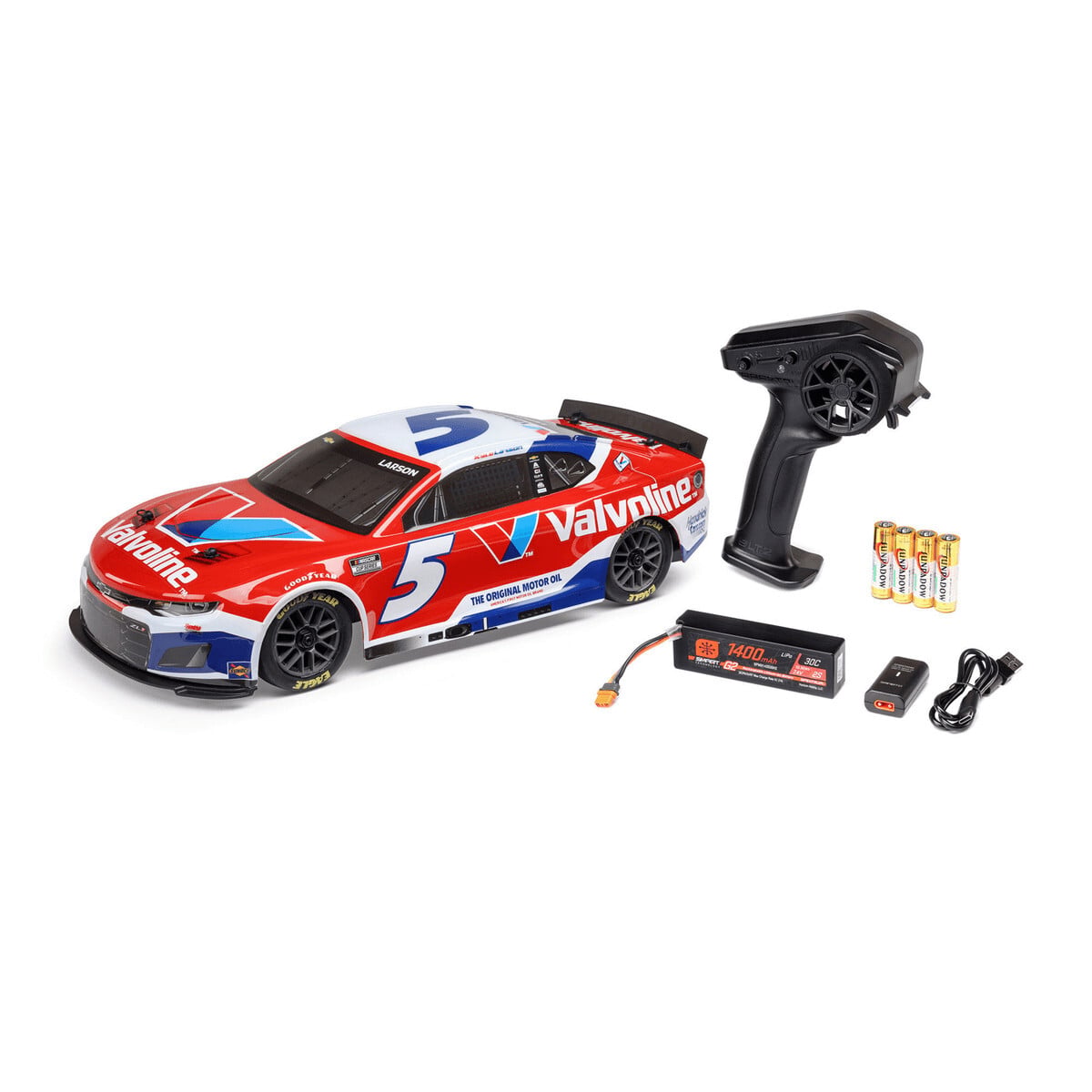 1/12 Losi Nascar RC Racecar Kyle Larson No. 5 Valvoline 2025 Chevrolet Camaro