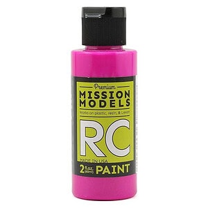 Mission Models Fluorescent Racing Berry Acrylic Lexan Body Paint Airbrush Ready 2oz MMRC-044