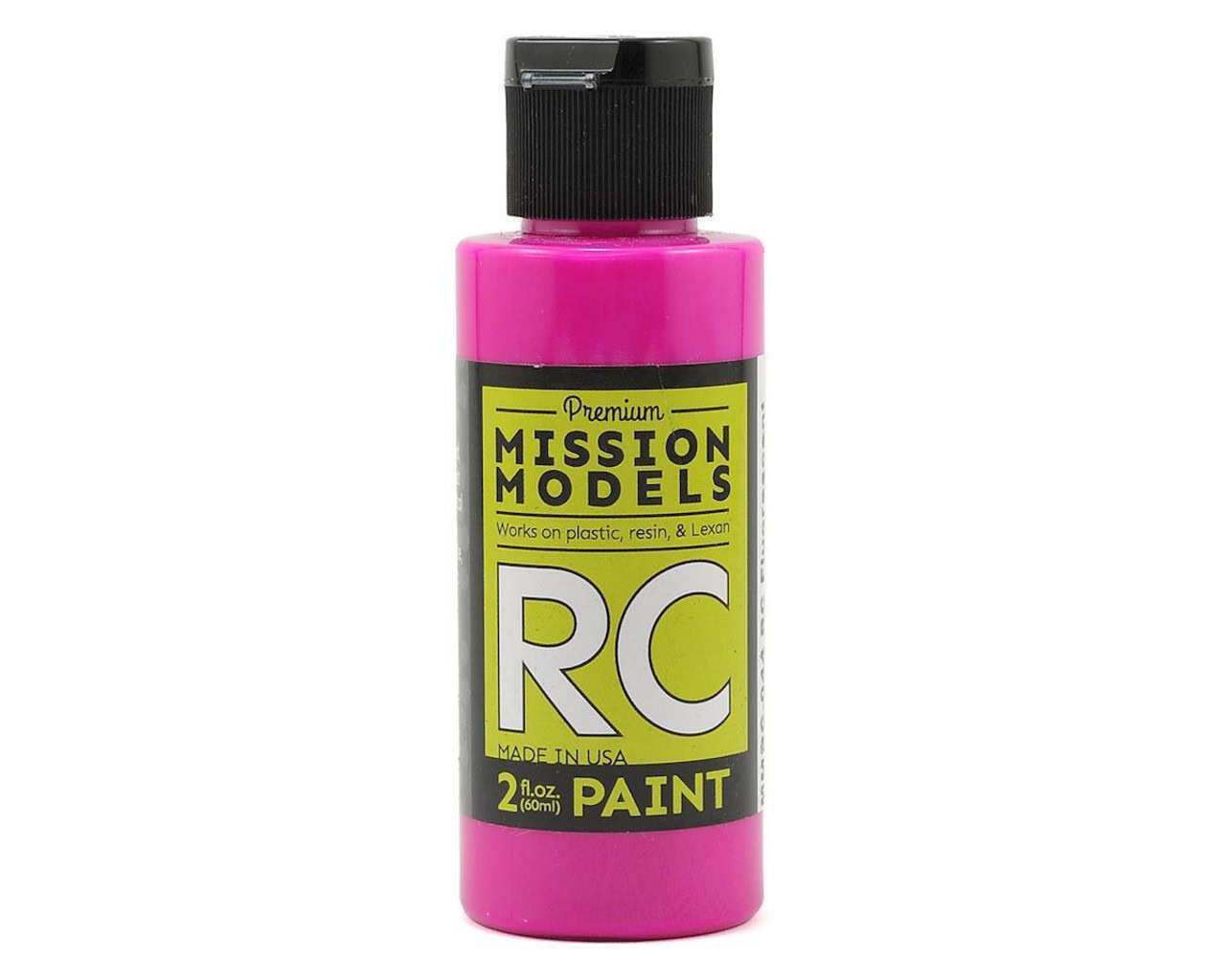 Mission Models Fluorescent Racing Berry Acrylic Lexan Body Paint Airbrush Ready 2oz MMRC-044