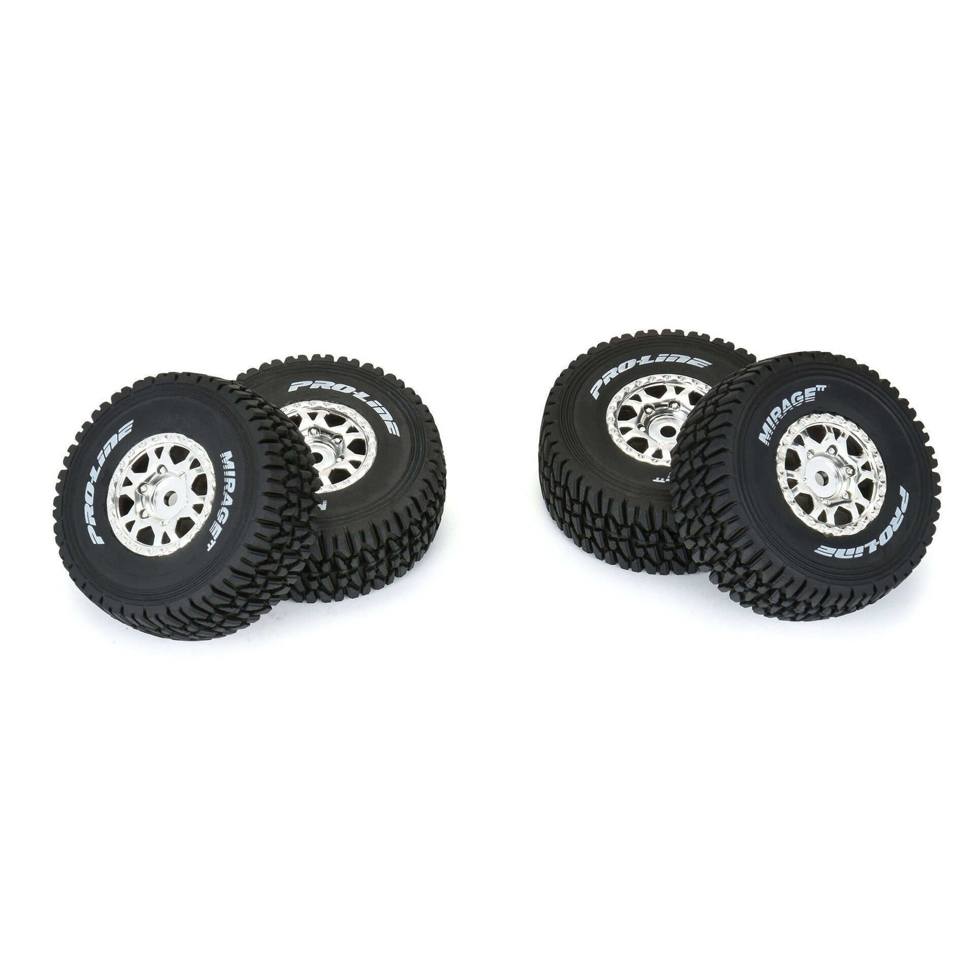 Durable RC car tires with inch tread for off-road racing and hobby use.