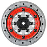 Pro-Line 1:10 Raid Bead-Loc Front/Rear 2.2 inch/3.0 inch SC Wheels - Red/Gray (2pcs)
