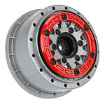 Pro-Line 1:10 Raid Bead-Loc Front/Rear 2.2 inch/3.0 inch SC Wheels - Red/Gray (2pcs) - pro281105_a1_i9cncnx81 Pro-Line 1:10 Raid Bead-Loc Front/Rear 2.2 inch/3.0 inch SC Wheels - Red/Gray (2pcs)