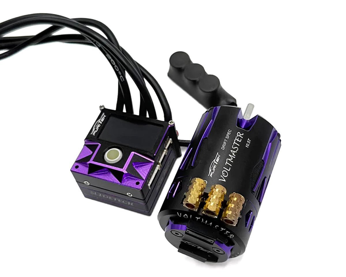 Furitek SlideVolt 1/10 Drift Sensored Brushless ESC & Motor Combo Black FTK-FUR-2656
