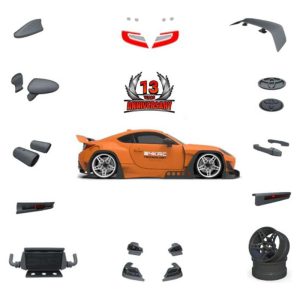 24K RC Technology 1/10 13th Anniversary GR86 Full Drift Spec Body Set (Clear)