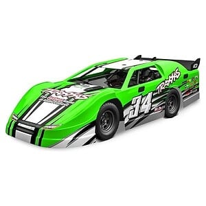 1/10 Slash Late Model  RTR 2WD Dirt Oval Racer Green