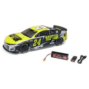 1/12 Losi Nascar RC Racecar William Byron No. 24 2025 Raptor Camaro ZL1 2S AWD RTR Black