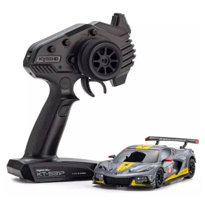 1/28 Kyosho MINI-Z RWD MR04 Chevrolet Corvette C8.R Gunmetal/Yellow