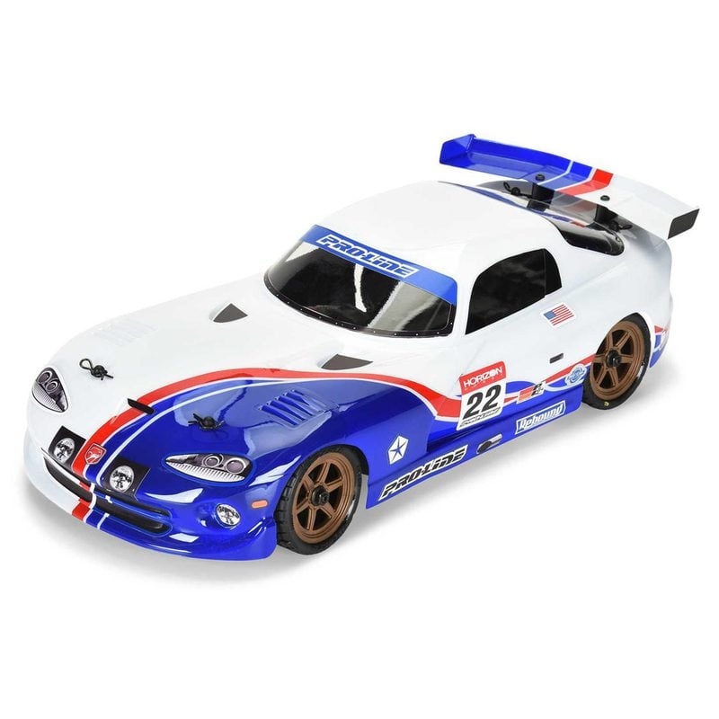 Pro-Line 1/12 Pre-Cut 2002 Dodge Viper GTS: Losi Grom Racecar Body (Clear)