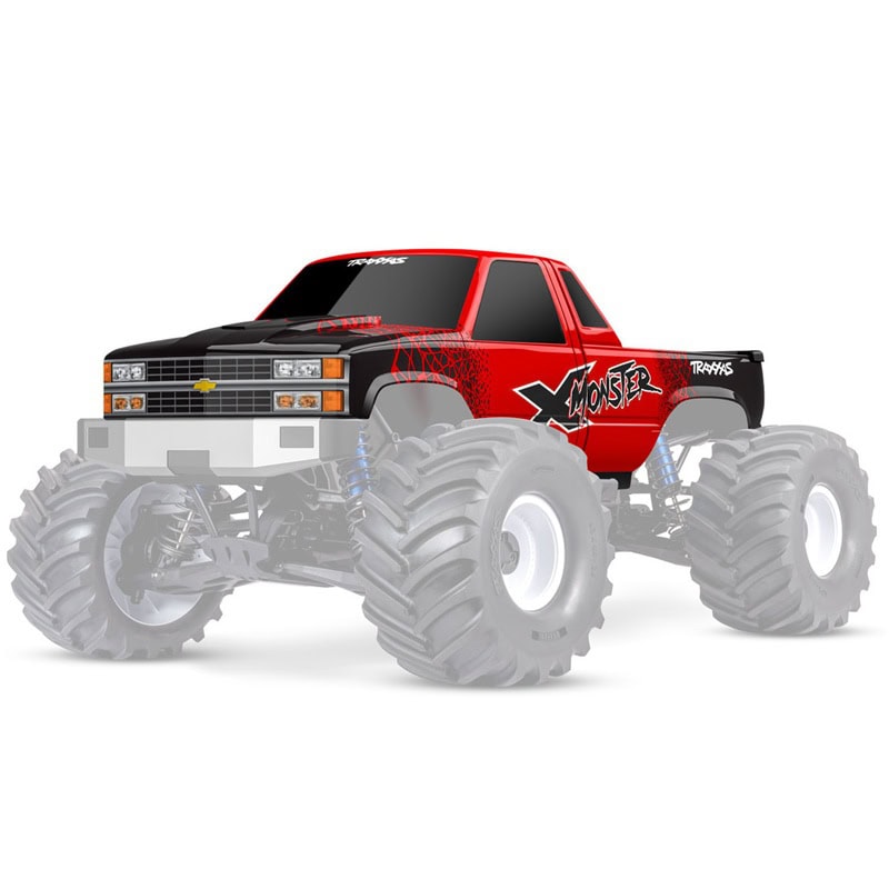 Traxxas X-Maxx MT Chevrolet GMT400 CK Truck Body Red Pre-Painted