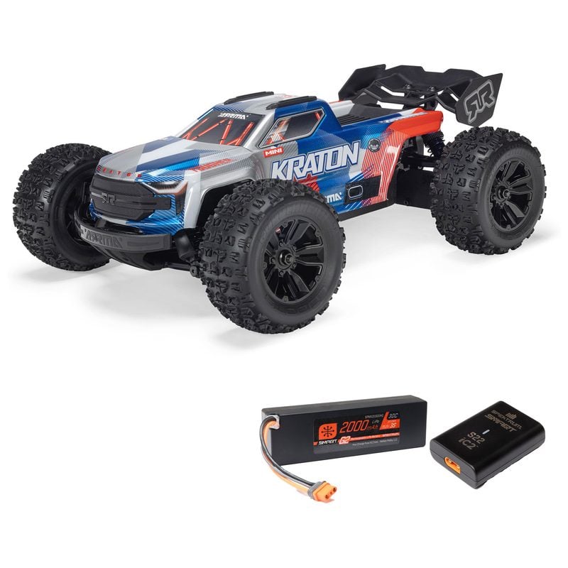 1/16 Arrma Mini Kraton 3S DSC 4X4 RTR Brushless Speed Truck Red/Blue