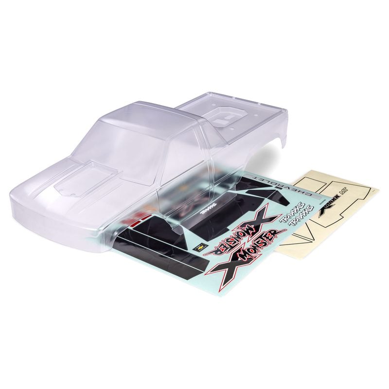 Traxxas Red X-Monster Chevrolet GMT400 CK Truck Body (Clear)