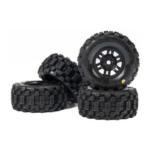 Pro-Line 1/16 Badlands MX Front/Rear Tires MTD 12mm Black Split Six (4) Mojave Grom PRO1034010