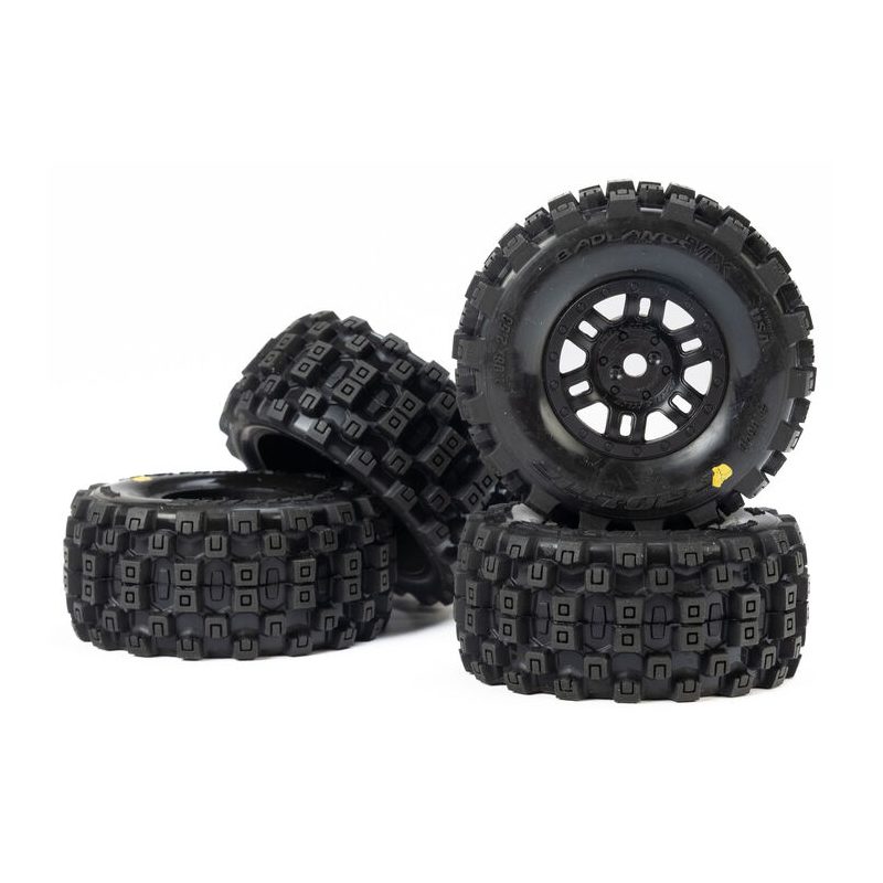 Pro-Line 1/16 Badlands MX Front/Rear Tires MTD 12mm Black Split Six (4) Mojave Grom PRO1034010