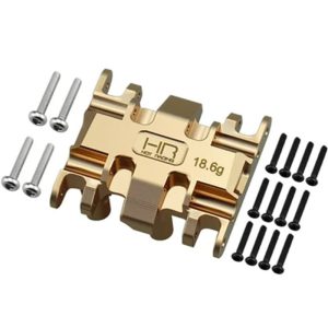 Hot Racing Brass Center Gear Box Mount SCX30 HRSXTY38LH