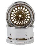 DS Racing Element Mesh 1/10 Drift Wheels (Bronze w/Chrome Lip) (2)