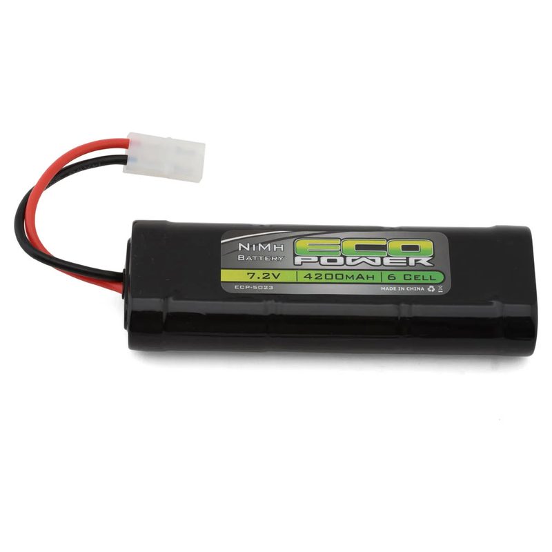 EcoPower 6-Cell NiMh Stick Pack Battery w/Tamiya Connector (7.2V/4200mAh) ECP-5023