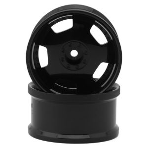Hayashi Garage Euro VIP Dish Style 1/10 Drift Wheels (Black) (2) (8mm Offset) w/12mm Hex