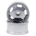 Hayashi Garage Euro VIP Dish Style 1/10 Drift Wheels Chrome 8mm Offset HG-20228Hex