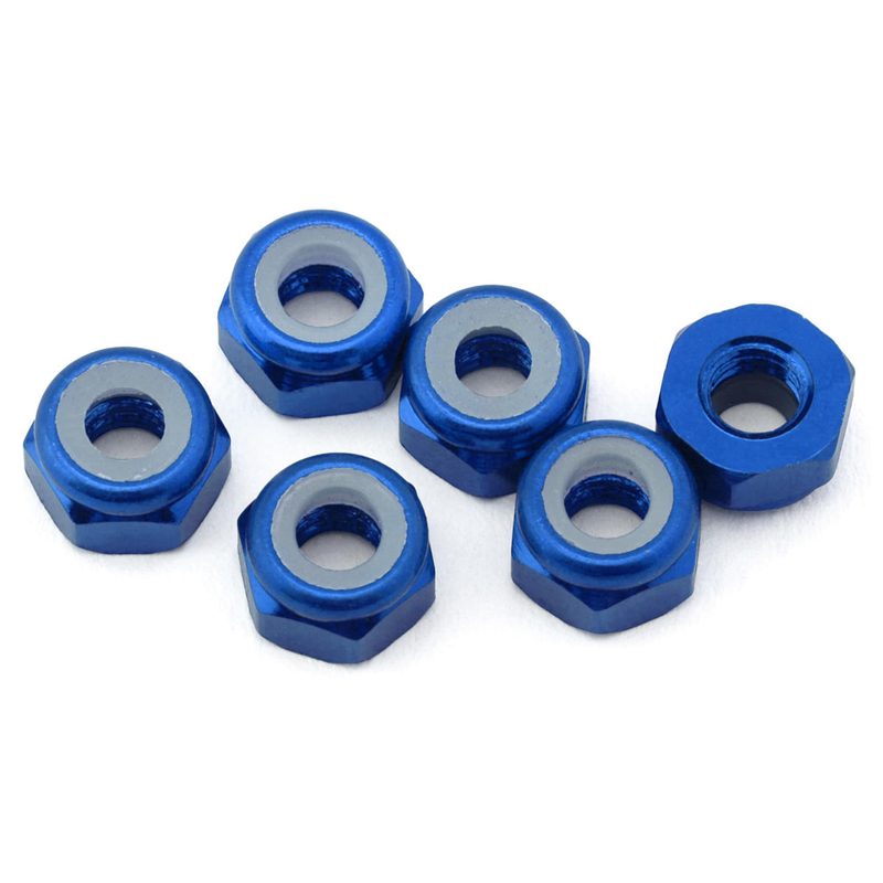 J&T Bearing Co. 3mm 7075 Aluminum Lock Nuts BL JTB-JT12825-BL