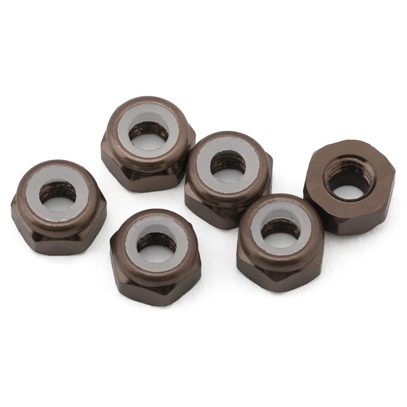J&T Bearing Co. 3mm 7075 Aluminum Lock Nuts Gray JTB-JT12825-G