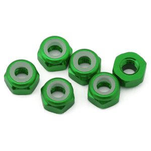 J&T Bearing Co. 3mm 7075 Aluminum Lock Nuts Green JTB-JT12825-GR