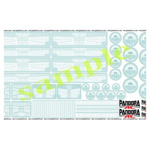 Pandora RC 1/10 Scale 3D Graphic Headlight Decal Sheet PABVGP-604
