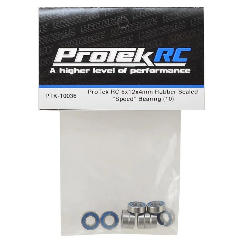 ProTek RC 6x12x4mm Rubber Sealed Speed Bearing (10)