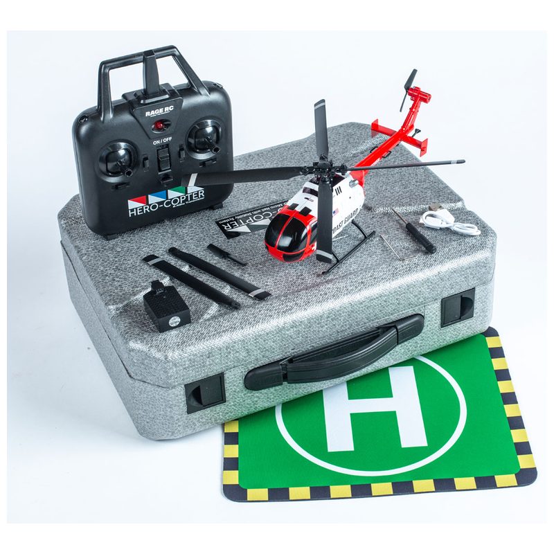 Hero-Copter 4-Blade RTF Helicopter; Coast Guard RGR6050