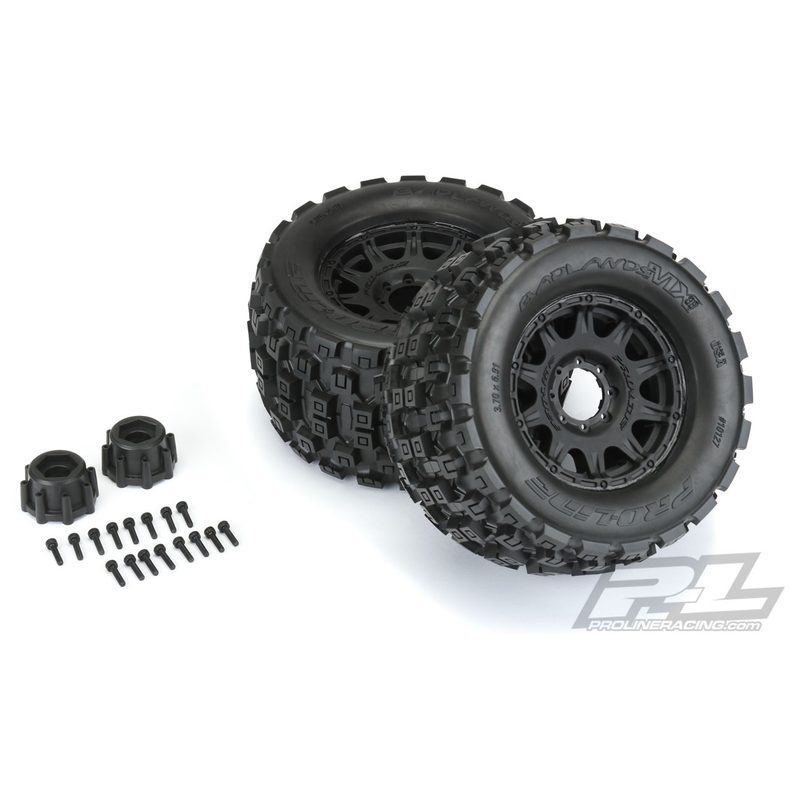 Pro-Line 3.8 Badlands MX38 All Terrain Raid Black 8x32 PRO1012710