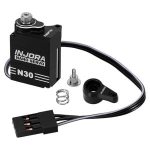 Injora SCX30 N30 Nano High Torque Metal Gear Aluminum Servo w/Servo Saver INJINJS-N30