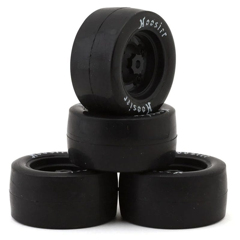 Losi Asphalt Late Model Grom Hoosier Pre-Mounted Tires (4) (Medium) LOS-3779