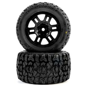 Jaeger Front/Rear MT Tires MTD 12mm Black Split Six (2): Arrma Mini Kraton PRO1034610