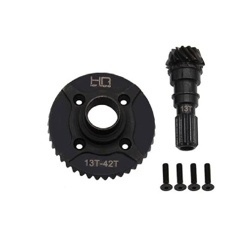 Hot Racing 42t/13t Steel Helical Diff Ring/Pinion Front Gear TRAX Maxx SXMX9423TF Hot Racing 42t/13t Steel Helical Diff Ring/Pinion Front Gear TRAX Maxx SXMX9423TF