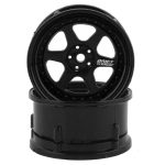 DS Racing Drift Element 6 Spoke Drift Wheels Triple Black (2) Adjustable Offset w/12mm Hex DSC-DE-205