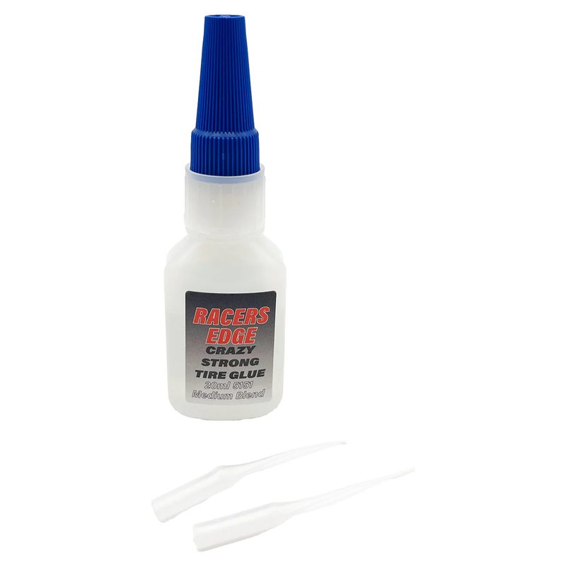 Crazy Strong Tire Glue, Med 20g w/Pin Cap and Tips