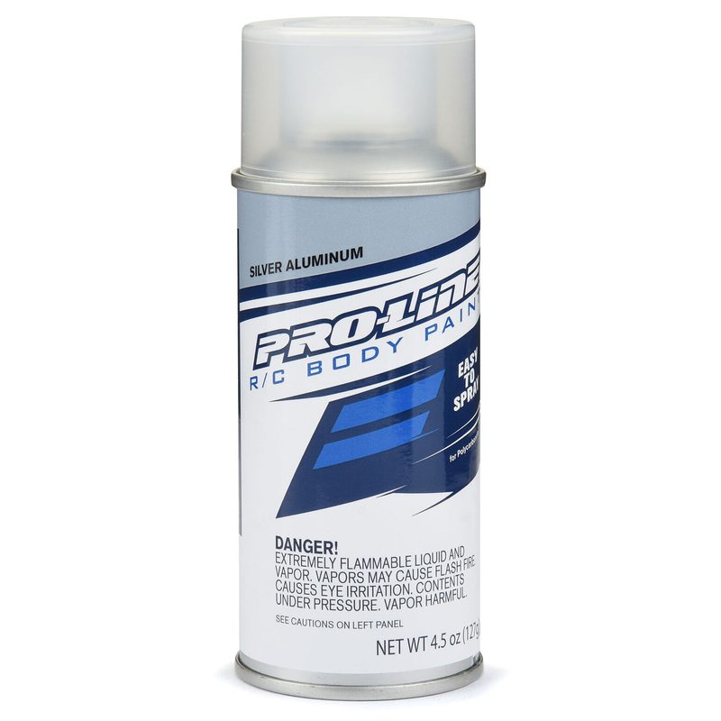 Pro-Line RC Body Spray Paint Silver Aluminum 4.5oz PRO643700