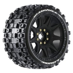 Louise RC MT-Rocket Speed 1/8 Monster Truck Tires 0 & 1/2 Offset 17mm Black L-T3353SB