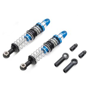 Pro-Line Pro-Spec Scaler Aluminum Oil-Filled Threaded Dual-Spring Crawler Shocks Silver/Blue 80-85mm pro631603
