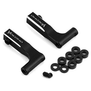 Yokomo YD-2 Aluminum Front Upper L-Arm Kit (Black)